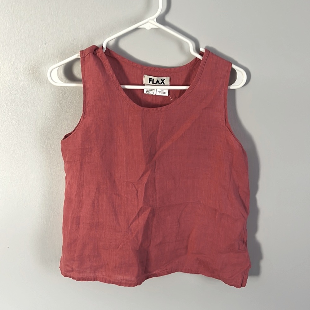 Linen relaxed Tank top